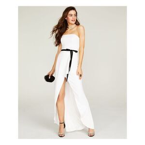 B DARLIN White Sleeveless Maxi Dress 9/10